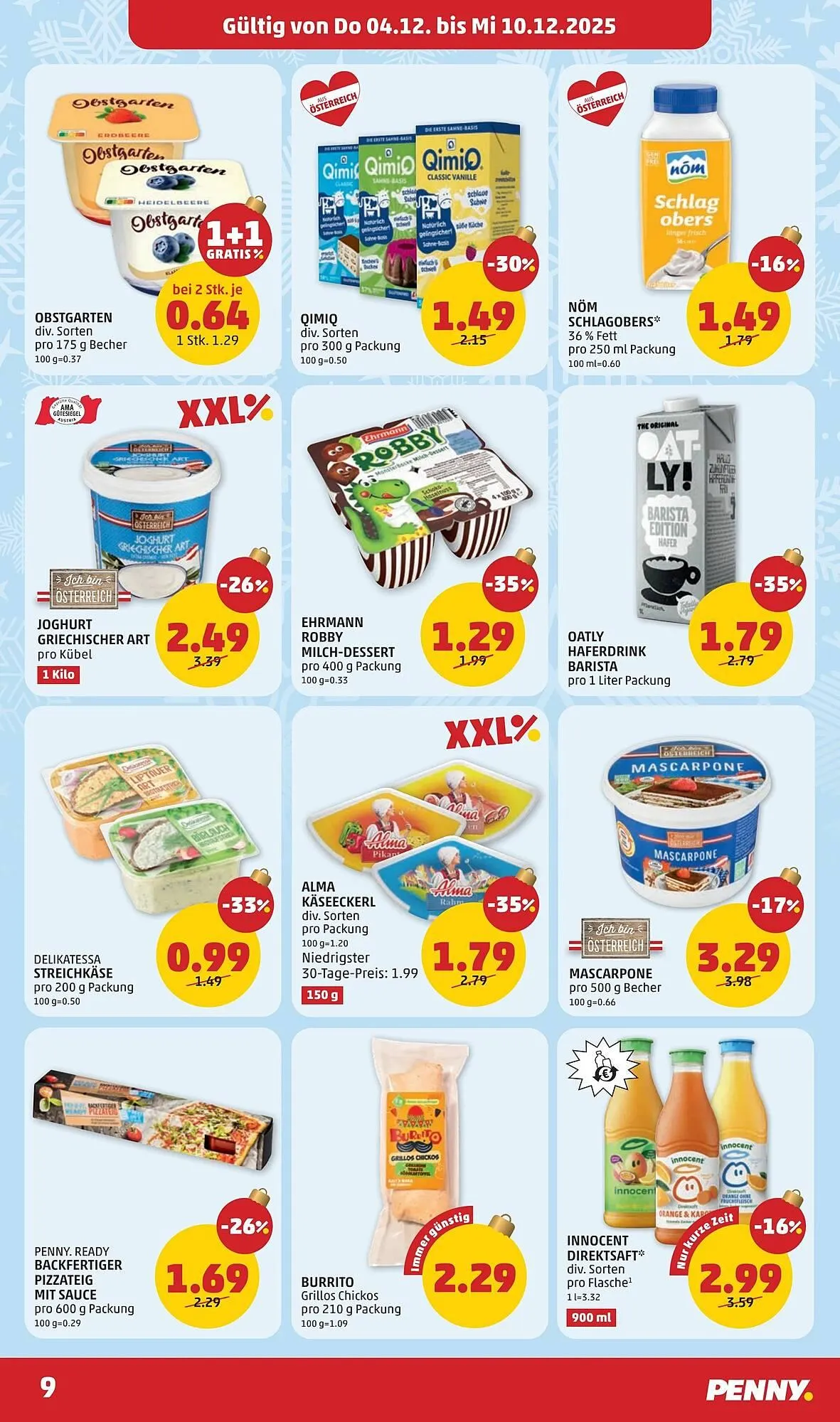 PENNY Flugblatt von 4. Dezember bis 10. Dezember 2025 - Flugblätt seite  9