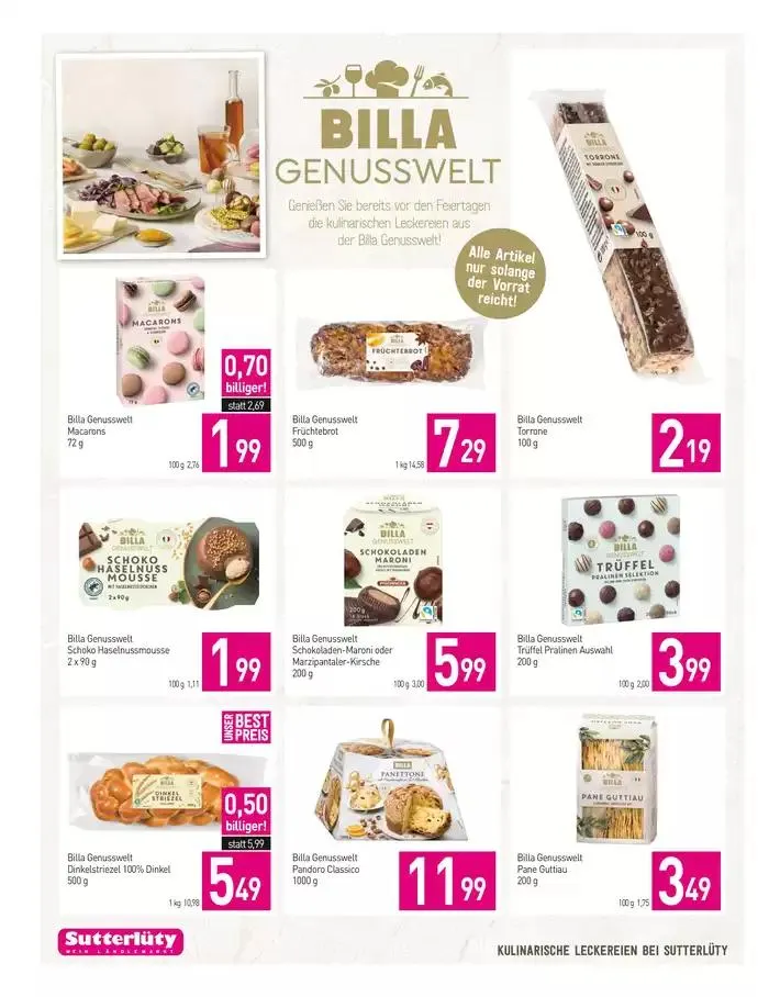 Sutterlüty flugblatt von 7. November bis 13. November 2024 - Flugblätt seite  12