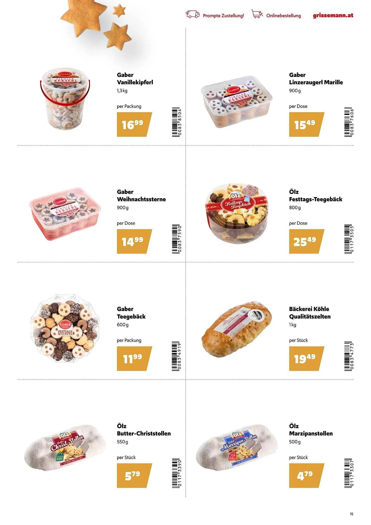 Eurogast Grissemann Flugblatt von 1. Dezember bis 31. Dezember 2025 - Flugblätt seite  15