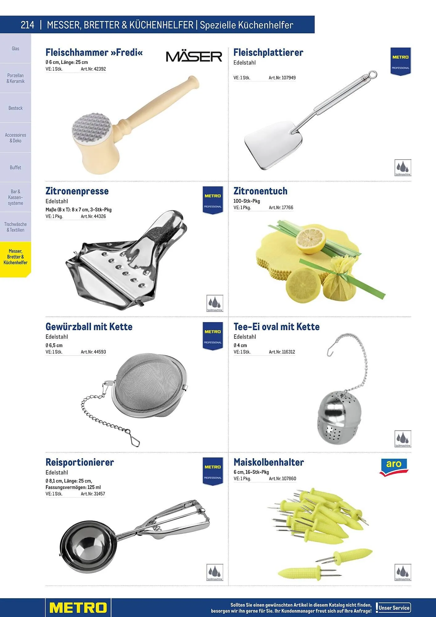 Metro Flugblatt von 25. März bis 31. Dezember 2026 - Flugblätt seite  214
