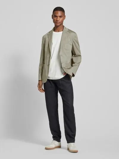 2-Knopf-Sakko mit Reverskragen Modell 'capri' in khaki