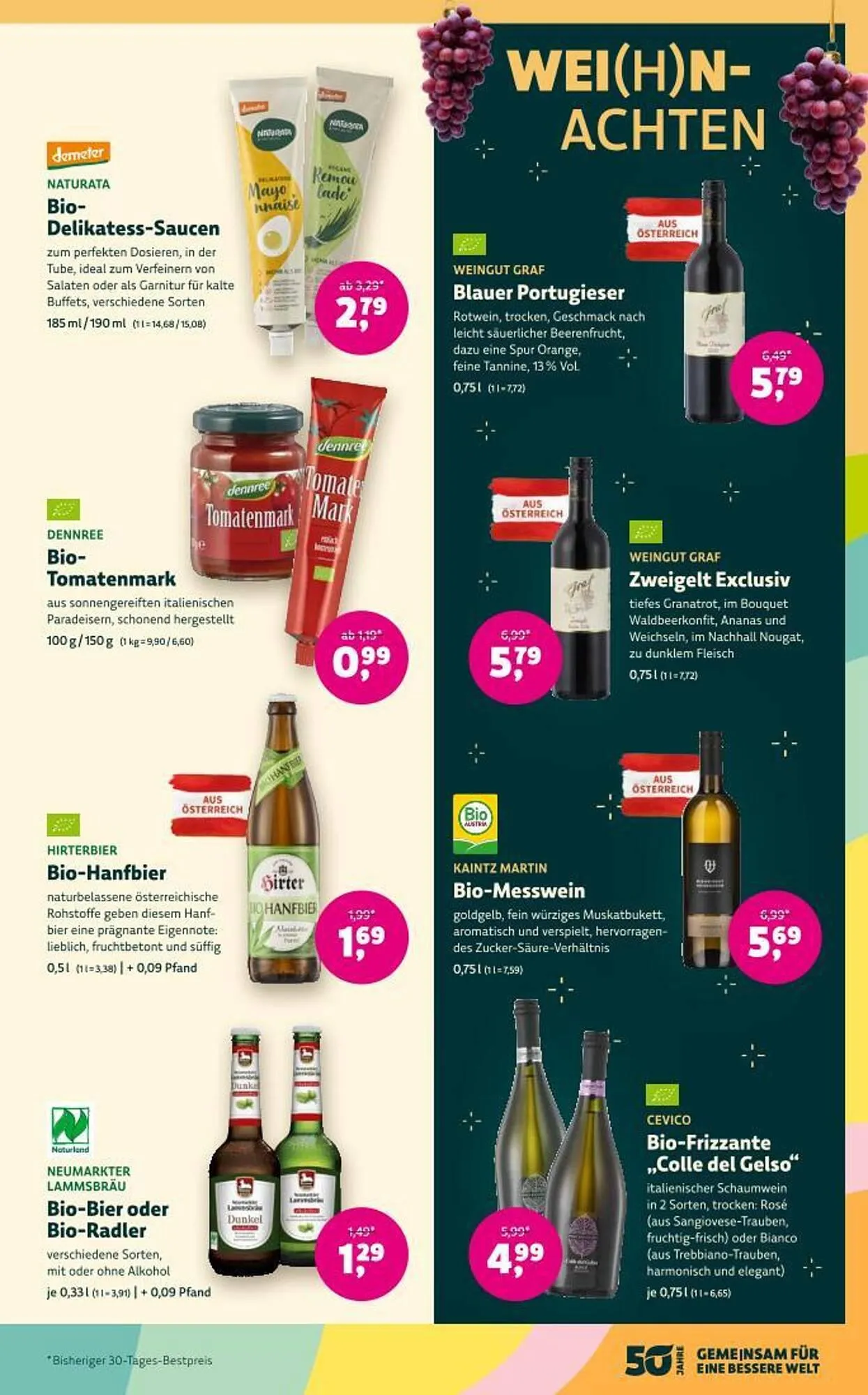 Denn's Biomarkt Flugblatt von 20. November bis 3. Dezember 2024 - Flugblätt seite 9