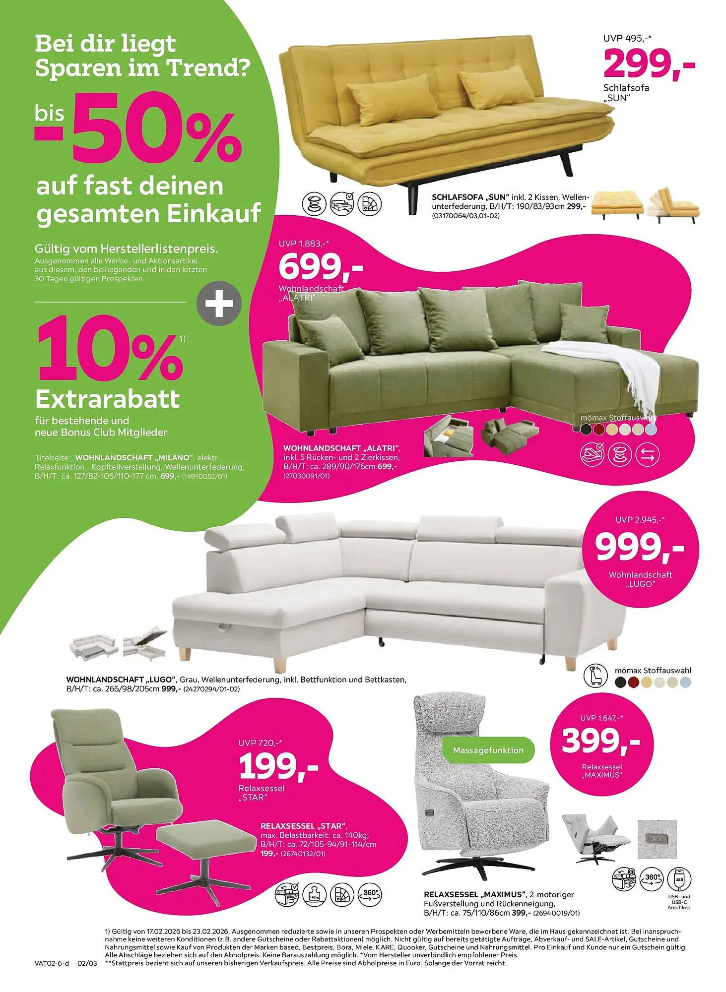 Mömax Flugblatt von 18. Februar bis 24. Februar 2026 - Flugblätt seite 2