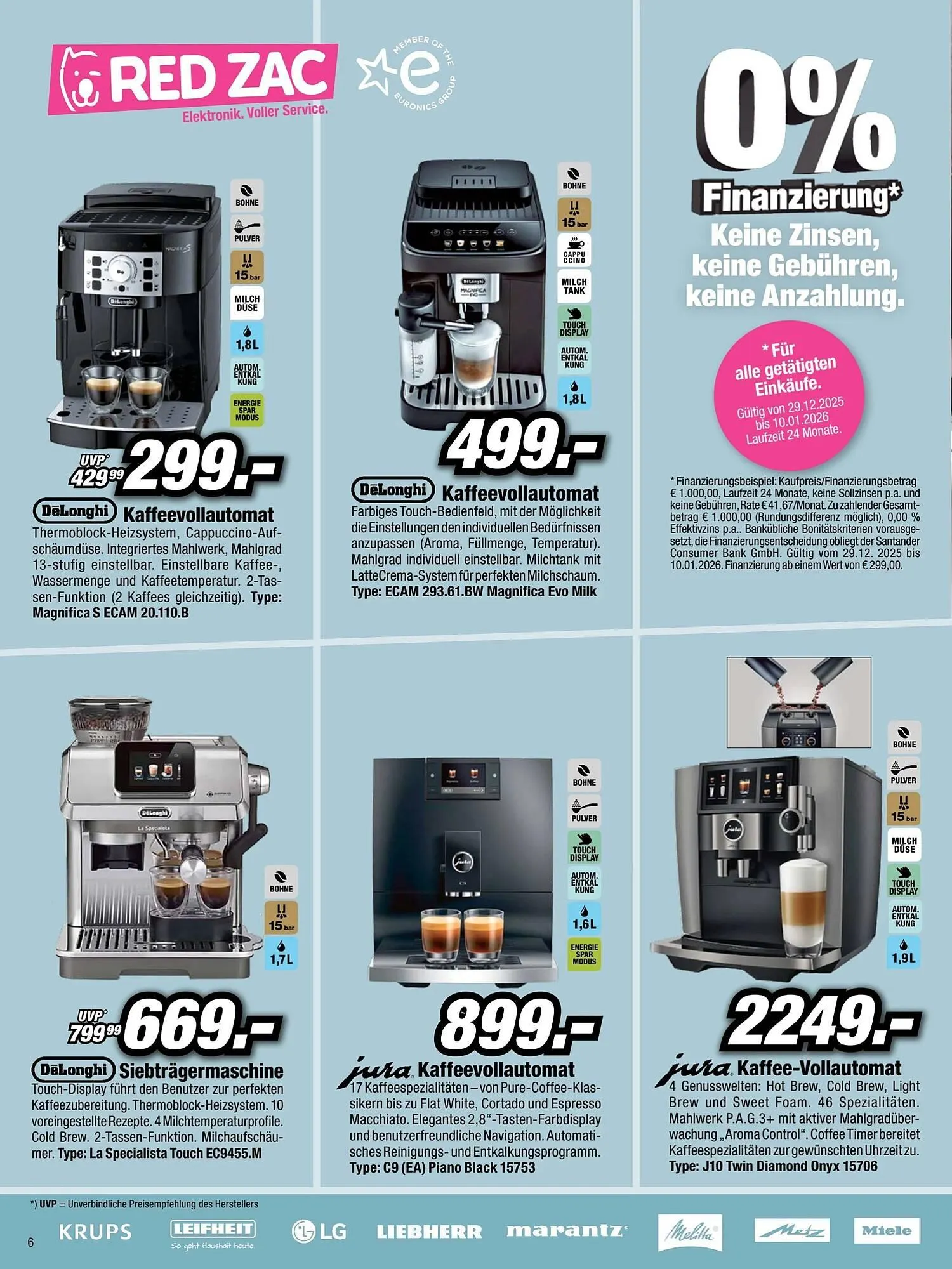 Red Zac Flugblatt von 26. Dezember bis 14. Jänner 2026 - Flugblätt seite  6