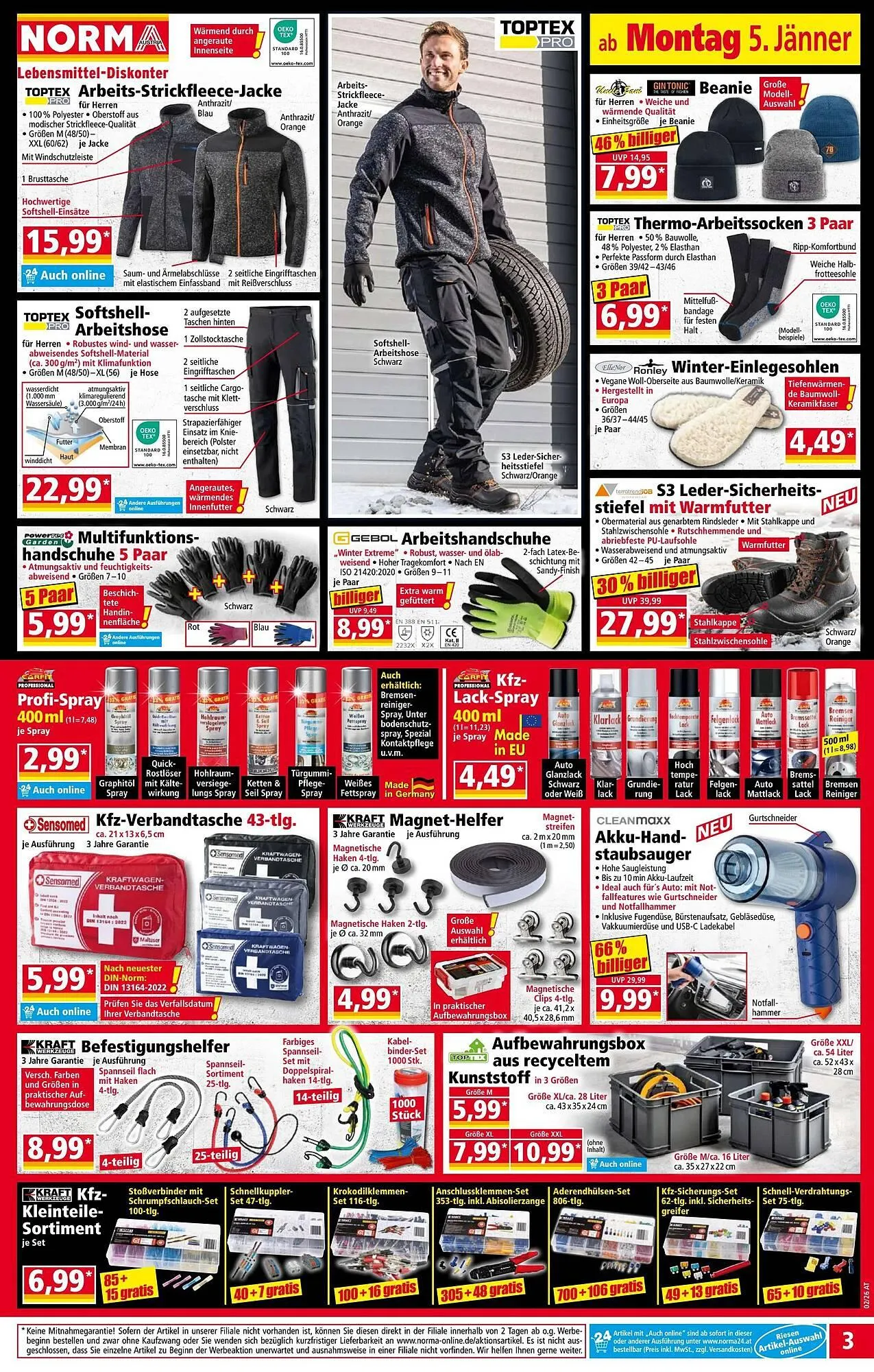 Norma Prospekt von 5. Jänner bis 11. Jänner 2026 - Flugblätt seite  3