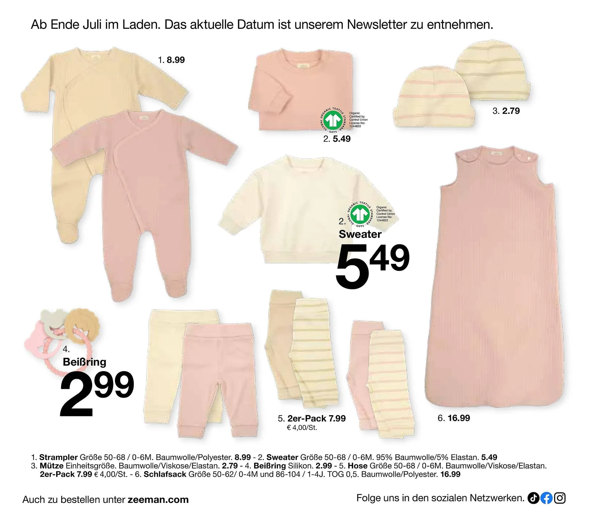 Zeeman Flugblatt von 18. Juli bis 30. November 2025 - Flugblätt seite 4
