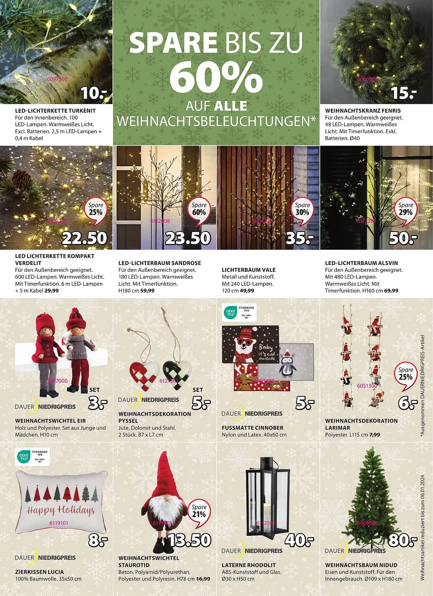 JYSK Flugblatt von 29. November bis 2. Jänner 2024 - Flugblätt seite 5