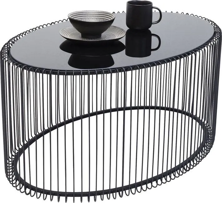 Couchtisch Wire Uno Schwarz 60x90cm