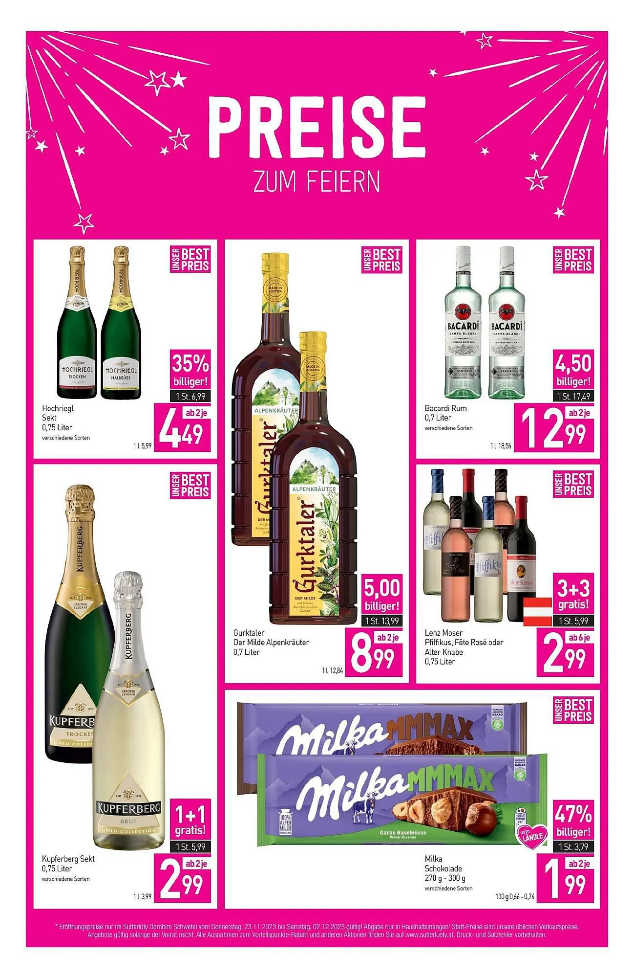 Sutterlüty Flugblatt von 23. November bis 7. Dezember 2023 - Flugblätt seite 4