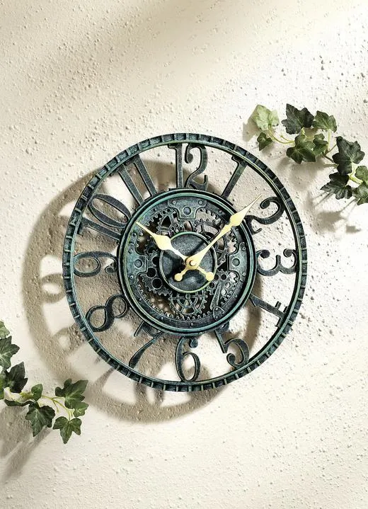 Handbemalte Quartz-Wanduhr