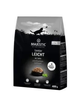 MAJESTIC Senior Leicht mit Geflügel für Katzen 400 g