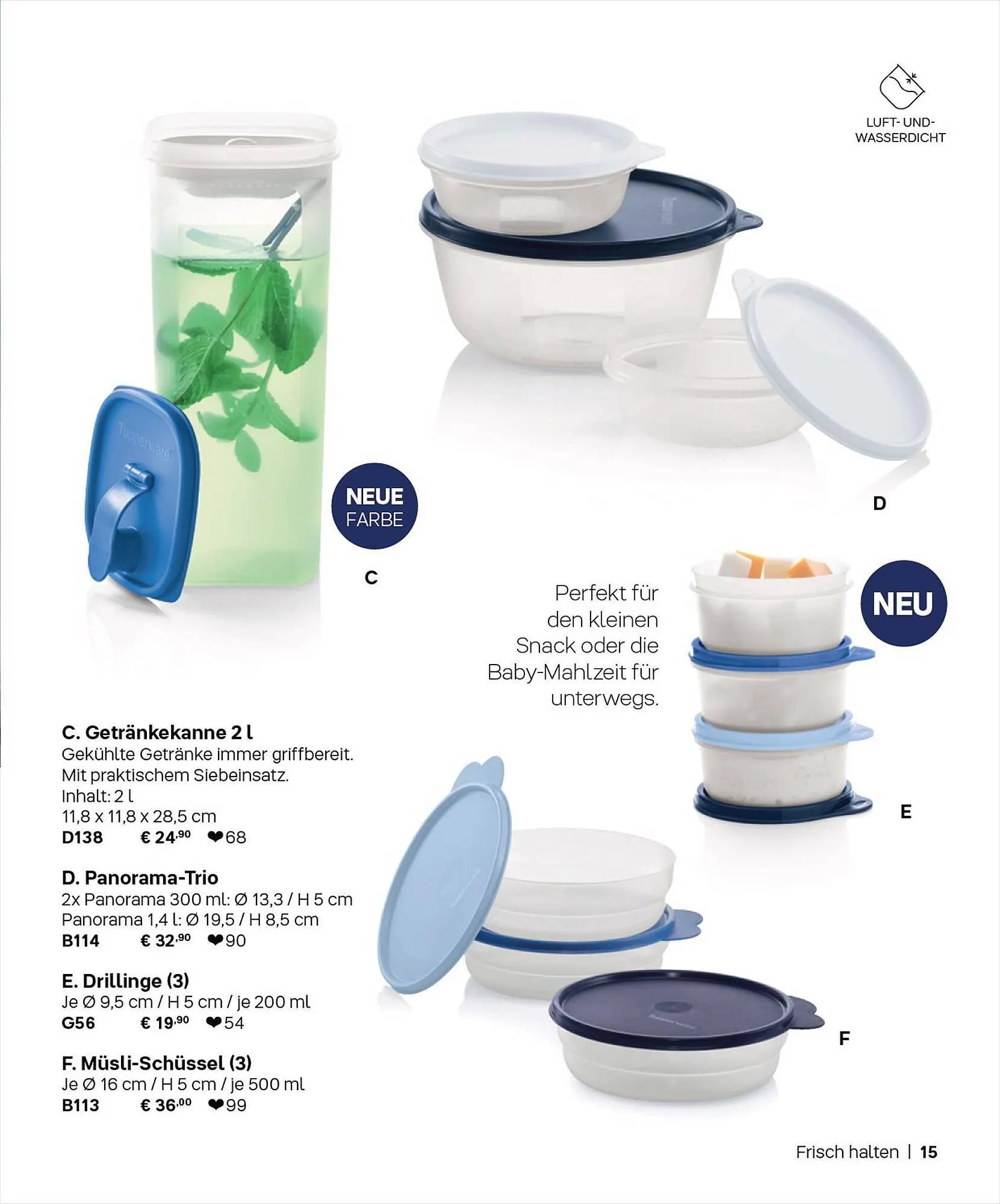Tupperware Flugblatt von 1. September bis 29. Februar 2024 - Flugblätt seite  15