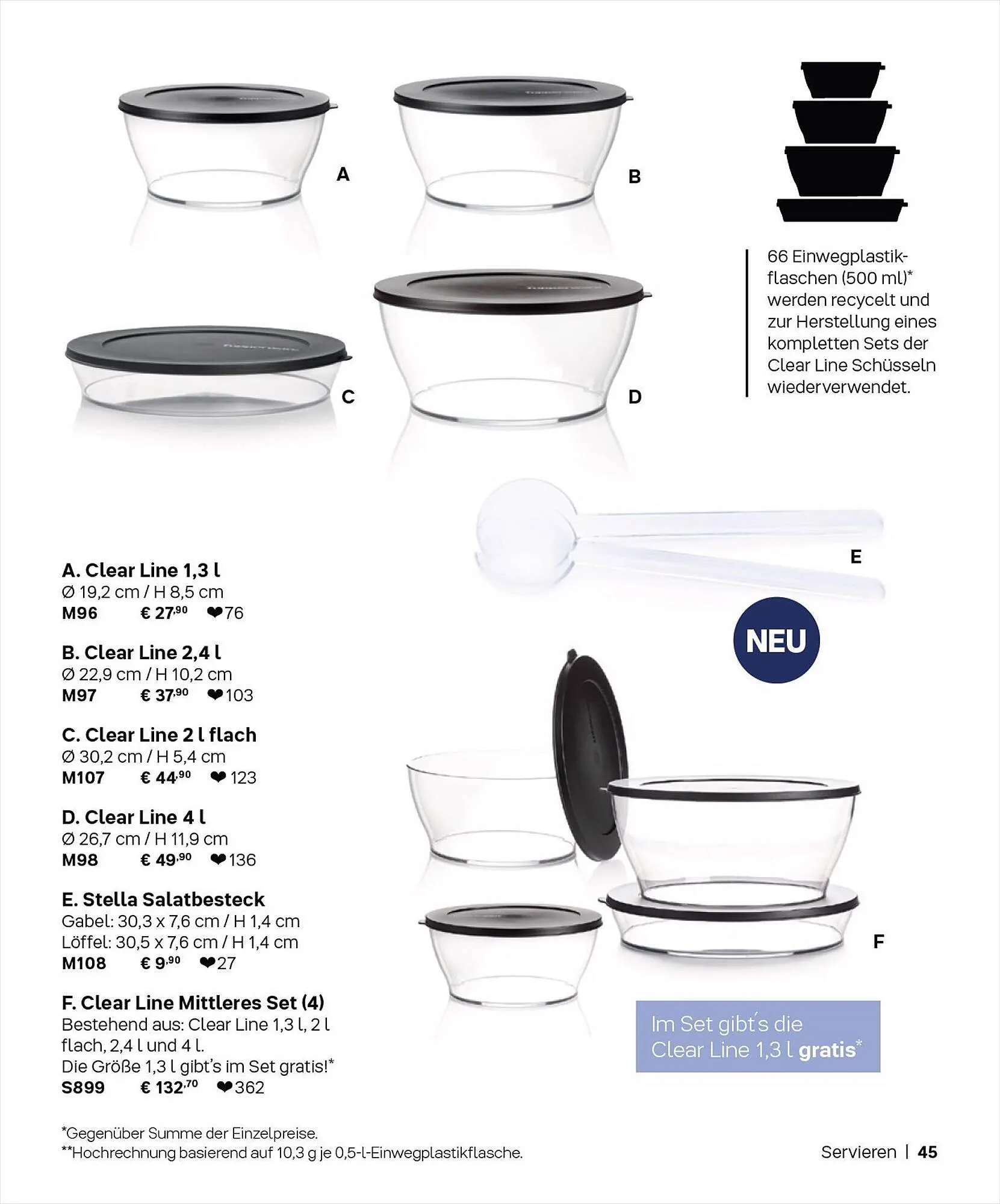 Tupperware Flugblatt von 1. September bis 29. Februar 2024 - Flugblätt seite  45