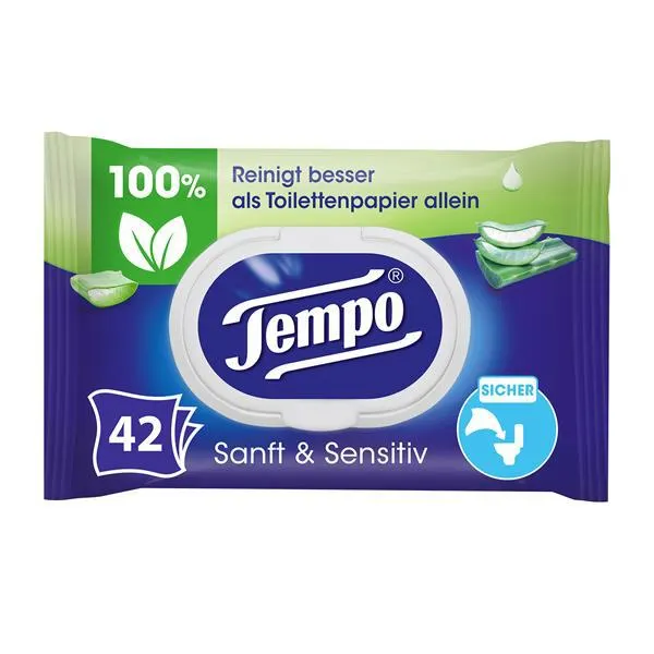 Tempo Sanft & Sensitiv Feuchte Toilettentücher