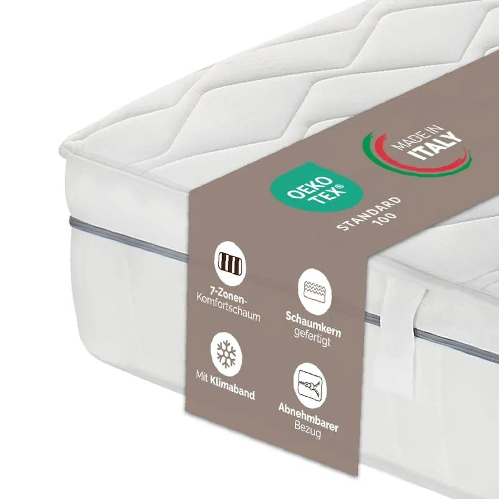 DI QUATTRO Komfortschaummatratze »23cm, Wave 3D, Wendematratze mit zwei Härtegraden« 23 cm hoch Raumgewicht: 30 kg/m³ 1-tlg., 1 Stk. tlg. Matratze in H2+H3 & H4+H5, 90x200, 140x200 und weitere Größen