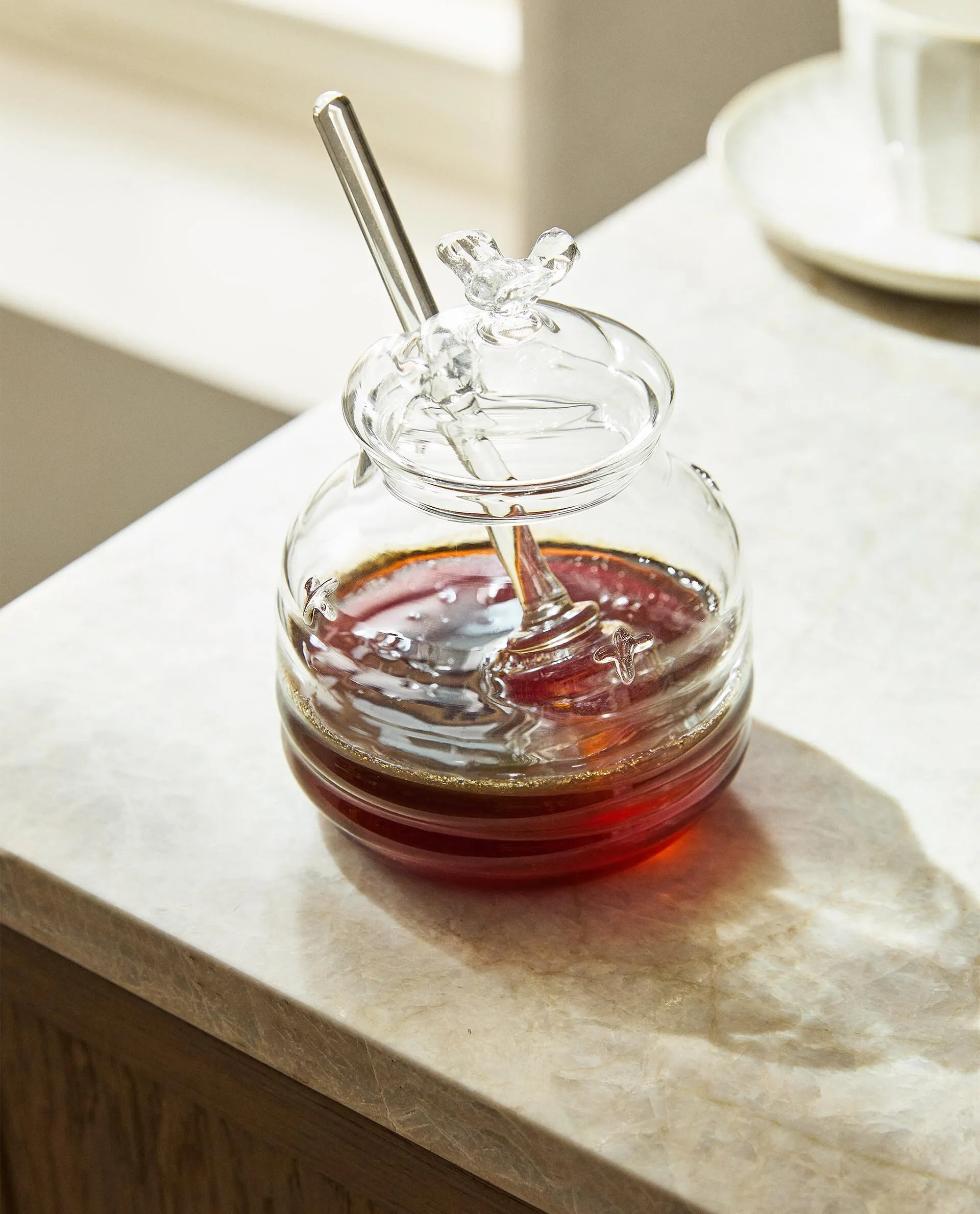 BUMBLEBEE BOROSILICATE GLASS HONEY JAR