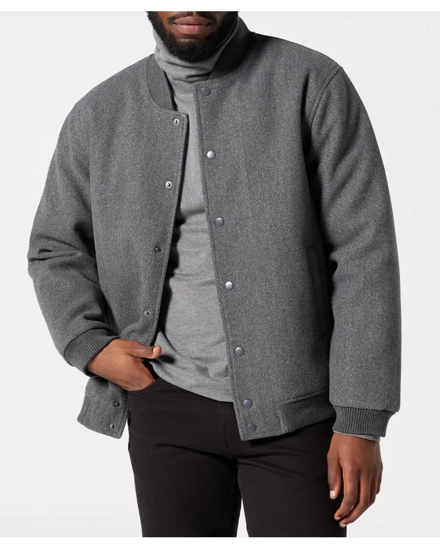 Jacke in Wolloptik Identic, Druckknopfleiste