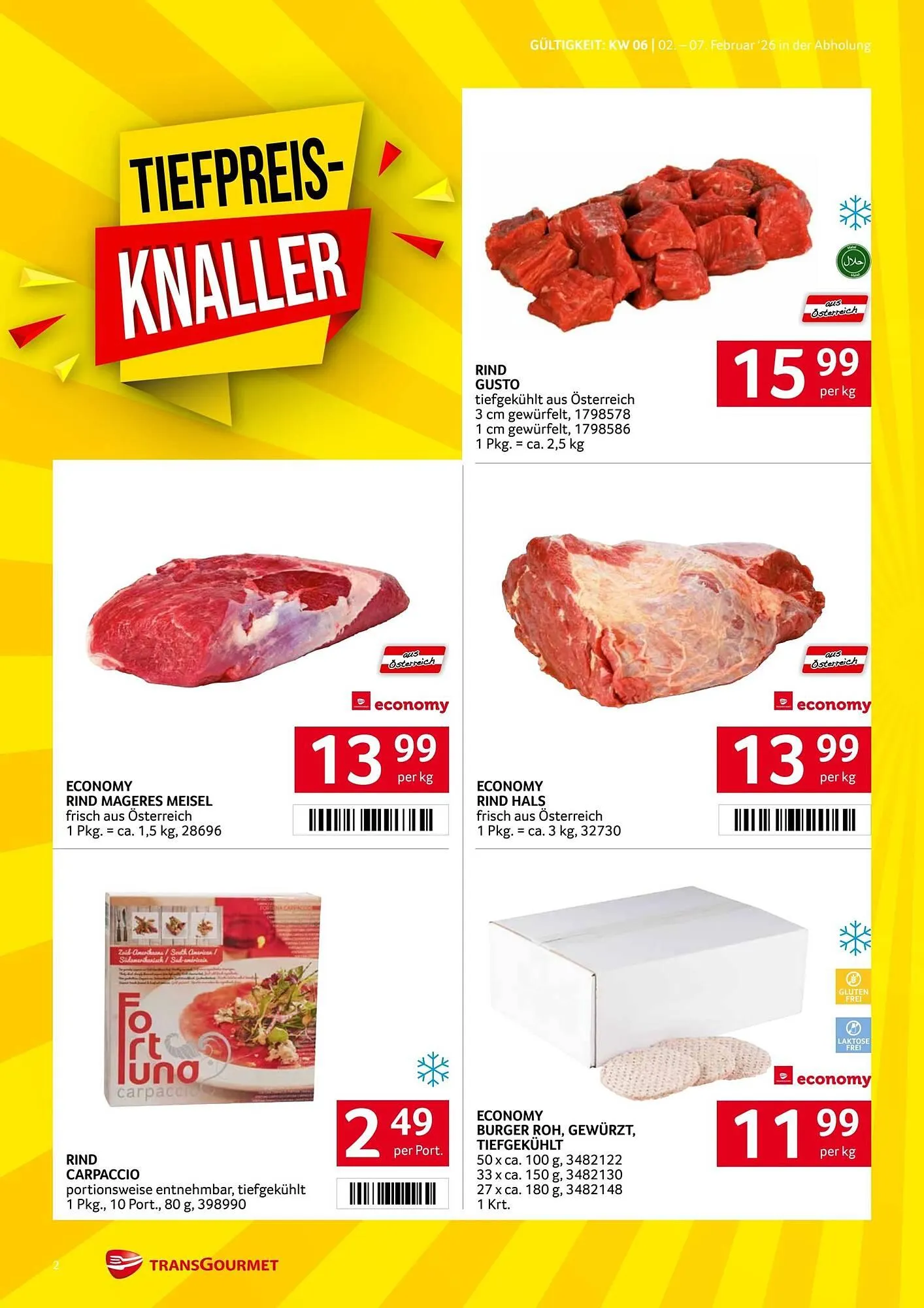 Transgourmet Flugblatt von 2. Februar bis 7. Februar 2026 - Flugblätt seite 2