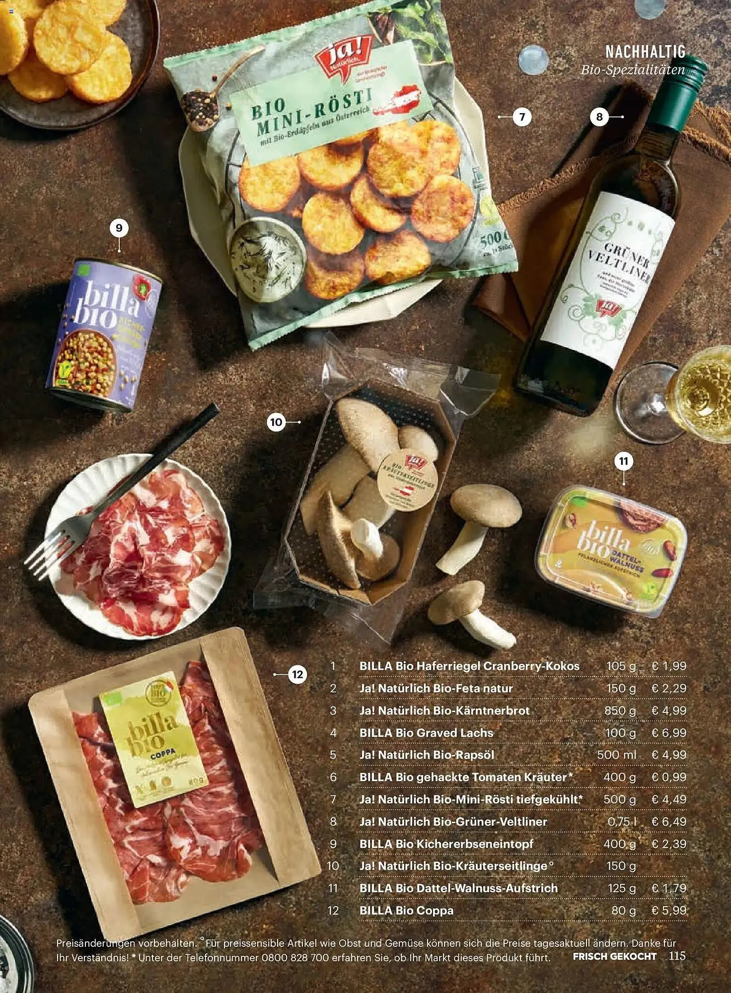 Billa Flugblatt von 1. Dezember bis 31. Dezember 2025 - Flugblätt seite  115