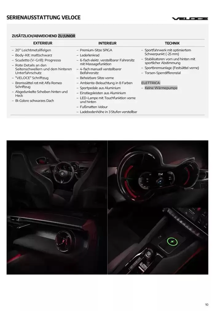 Alfa Romeo Junior von 7. Dezember bis 7. Dezember 2025 - Flugblätt seite  10