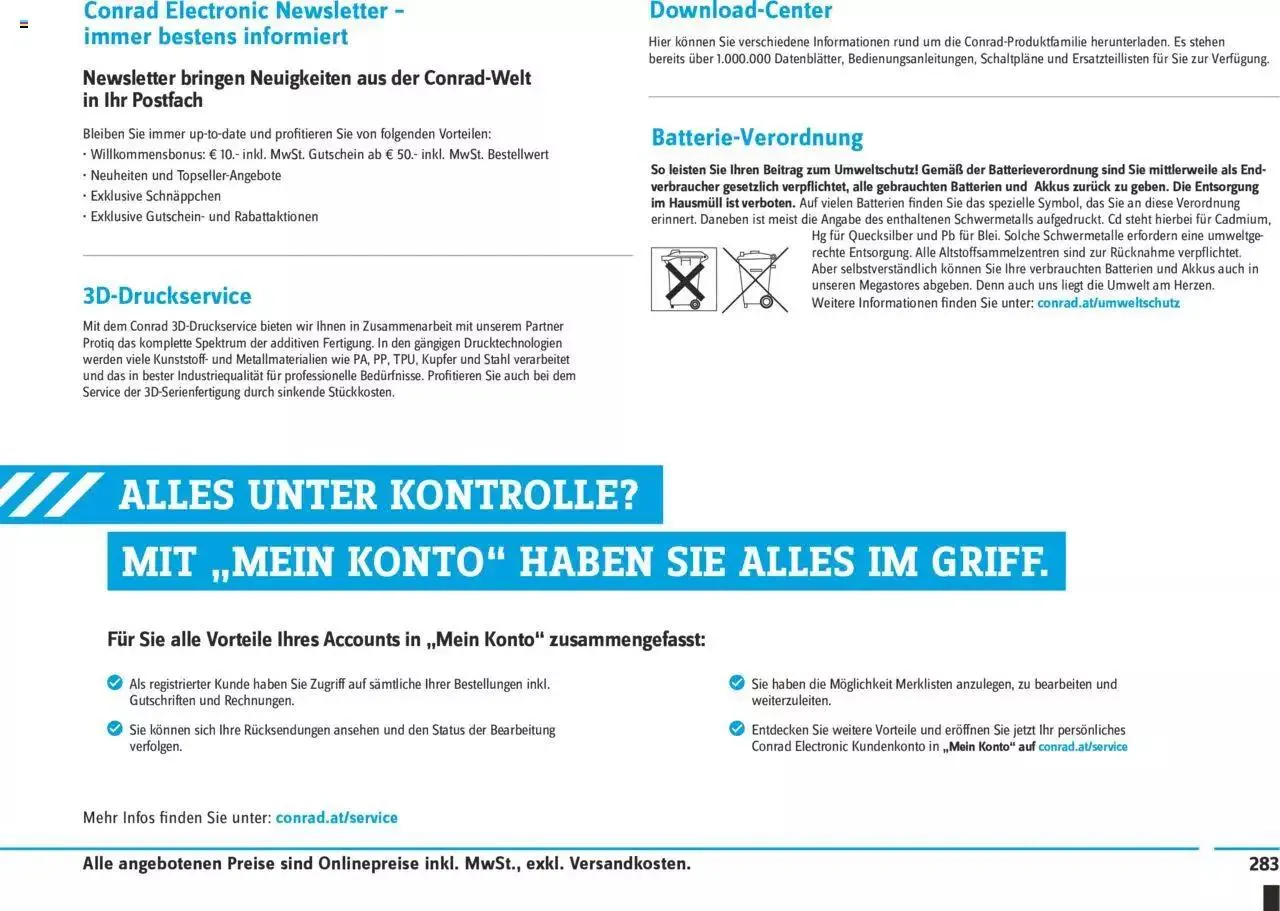 Conrad Angebote von 13. September bis 31. Dezember 2023 - Flugblätt seite 287