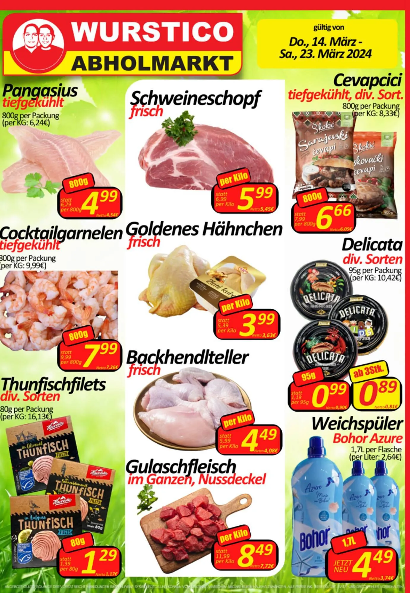 Wurstico Flugblatt von 14. März bis 23. März 2024 - Flugblätt seite  
