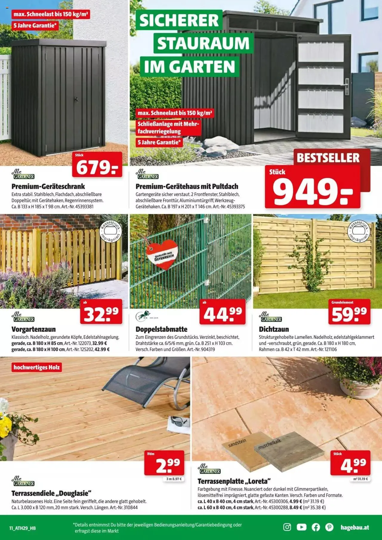 Hagebau Flugblatt von 17. August bis 26. August 2023 - Flugblätt seite 11