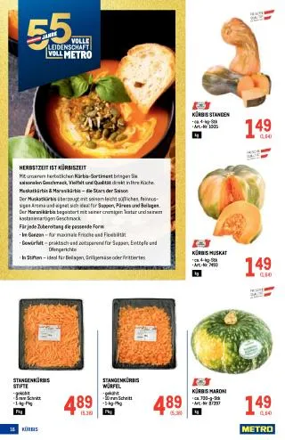METRO Flugblatt Food - Metro Profi von 3. September bis 16. September 2026 - Flugblätt seite  16