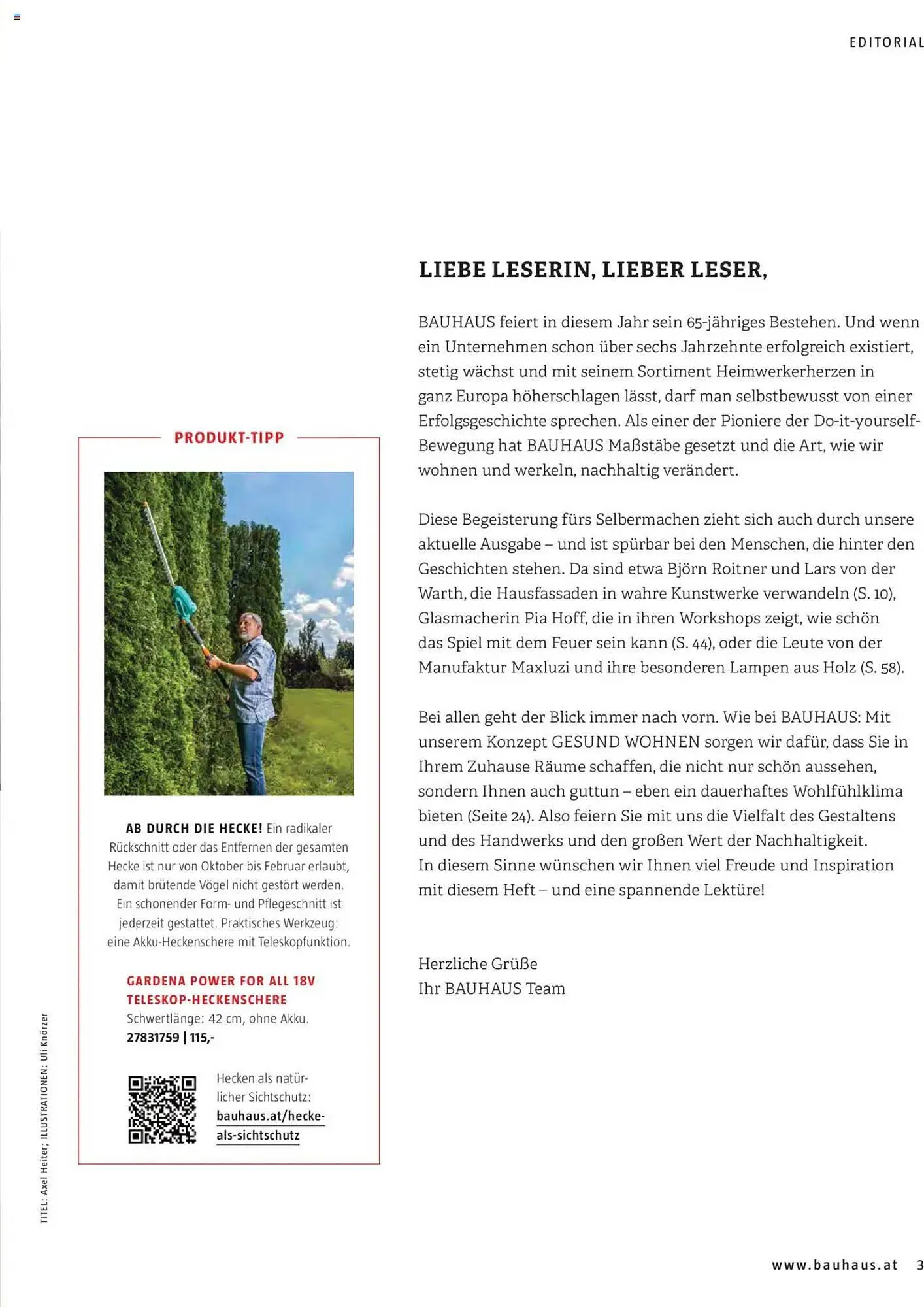 Bauhaus Flugblatt von 1. Oktober bis 31. März 2026 - Flugblätt seite  3