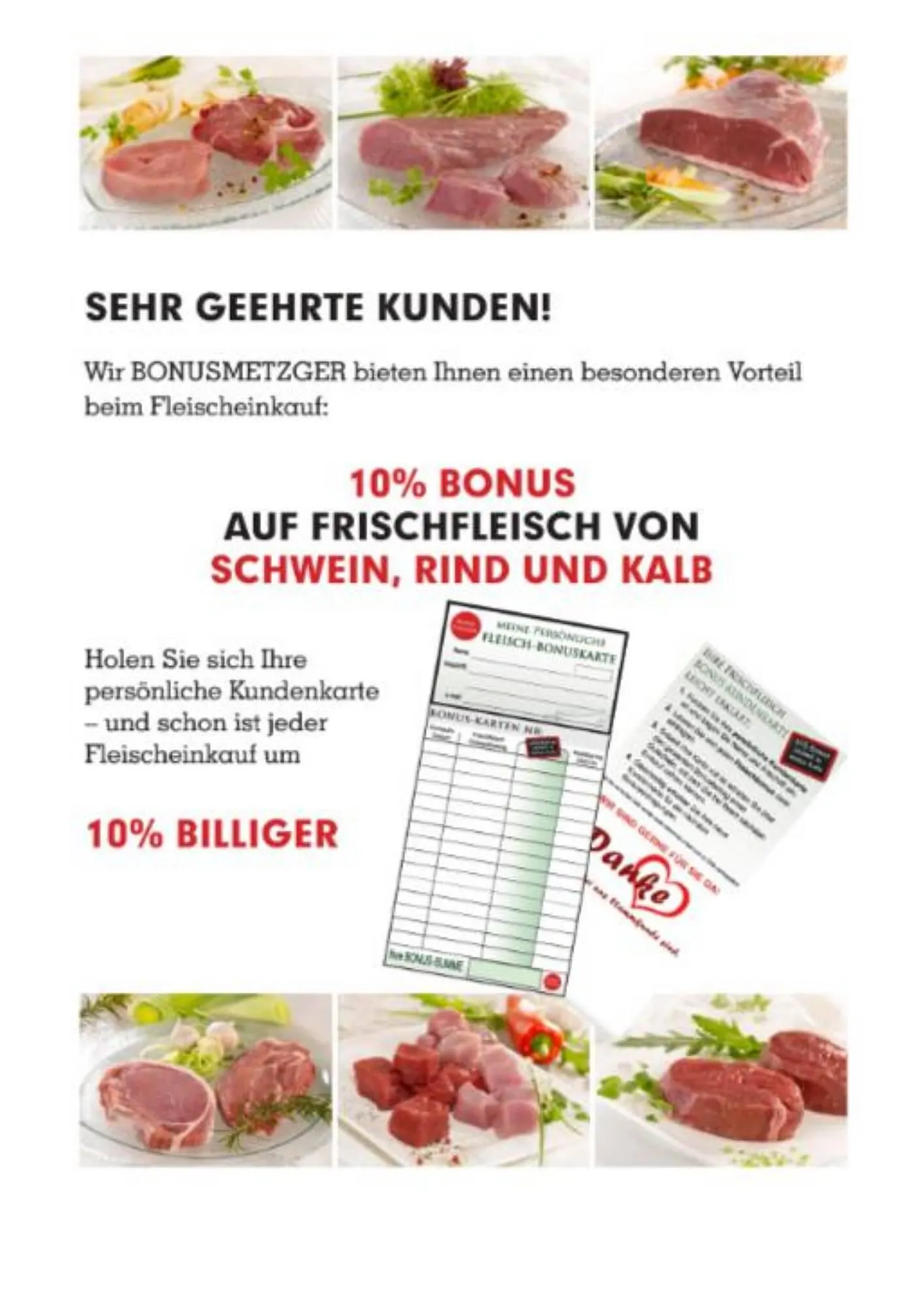 Bonusfleischer Flugblatt von 26. Jänner bis 31. März 2024 - Flugblätt seite  