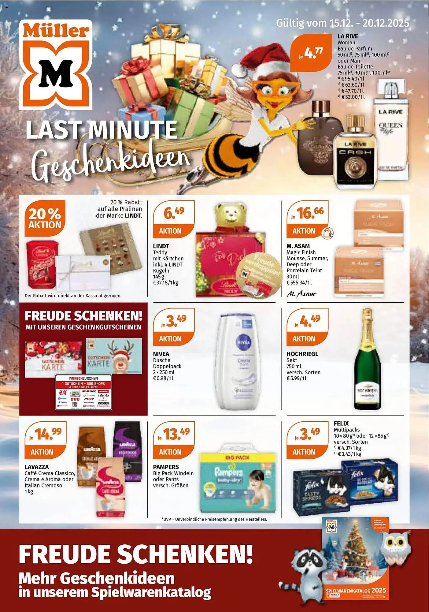 Müller Flugblatt von 15. Dezember bis 20. Dezember 2025 - Flugblätt seite 1
