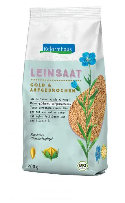 Reformhaus Leinsaat goldgelb f. aufgebrochen bio* 200g