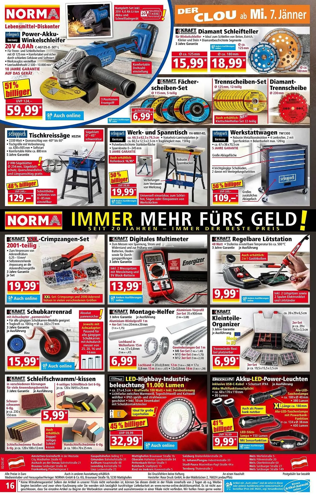Norma Prospekt von 5. Jänner bis 11. Jänner 2026 - Flugblätt seite  16