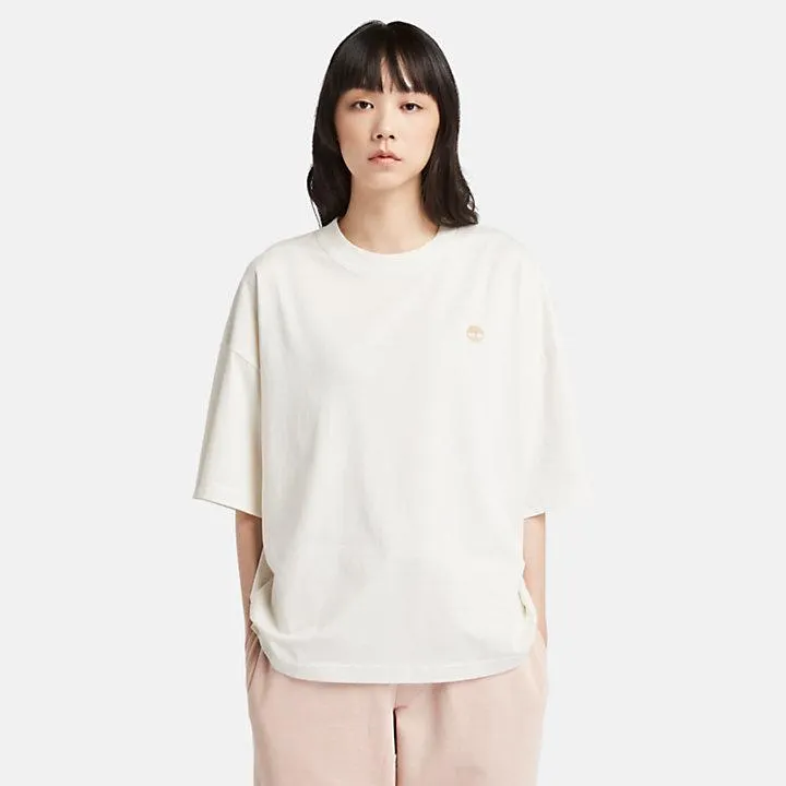 Oversize T-Shirt für Damen in Weiß