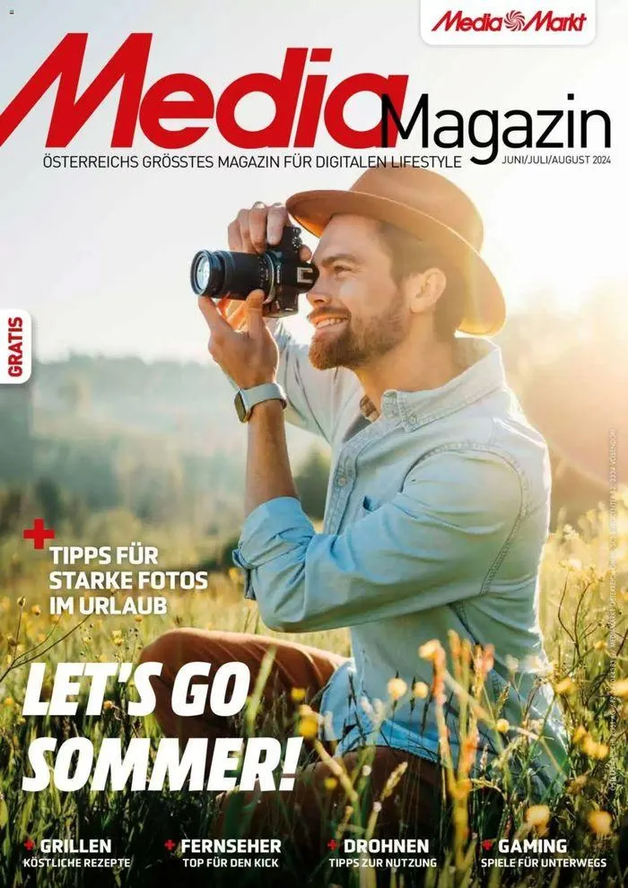 Magazin Juni/Juli/August 2024 von 7. Juni bis 31. August 2024 - Flugblätt seite  1