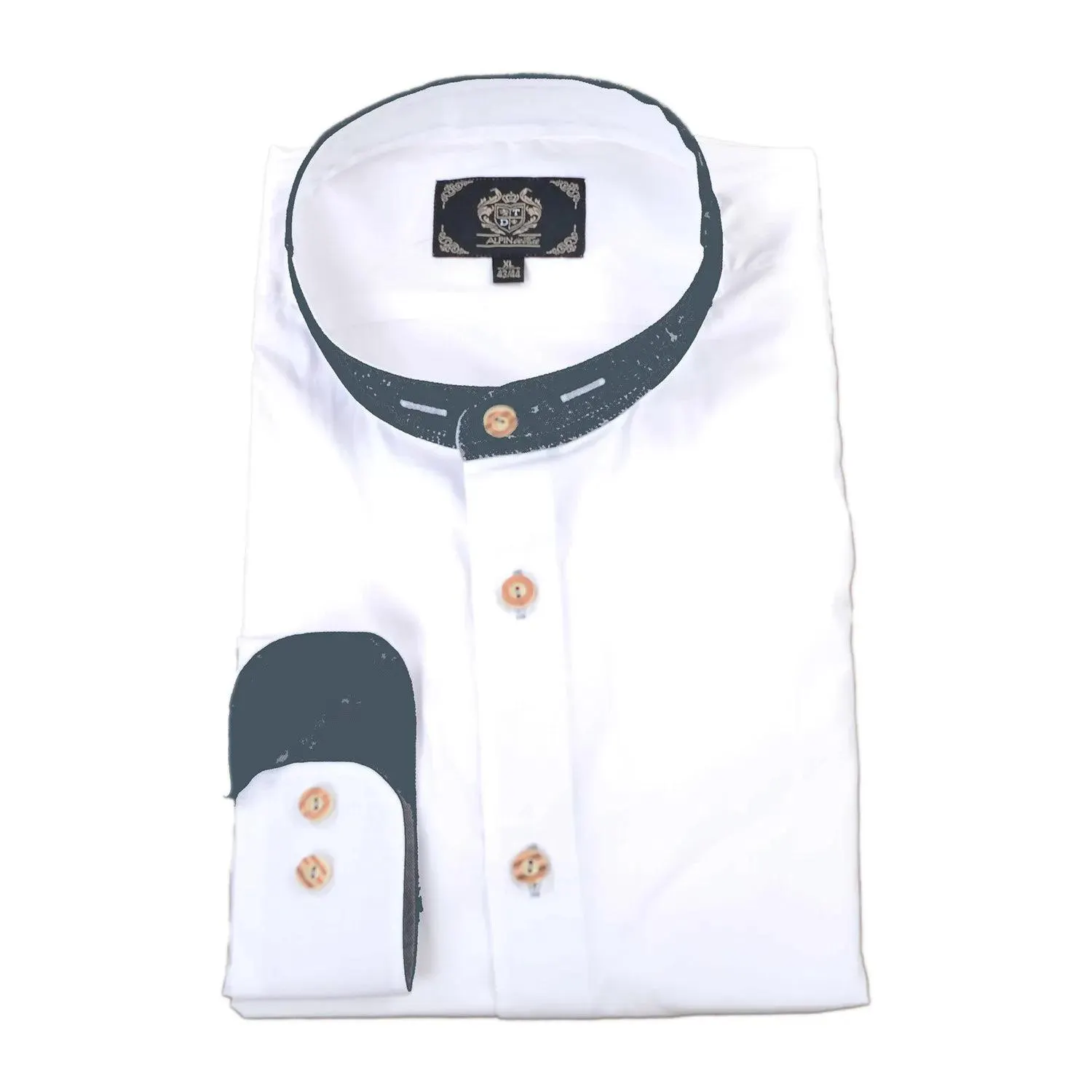 Herrenhemd “Thiersee”, Weiß-Blau