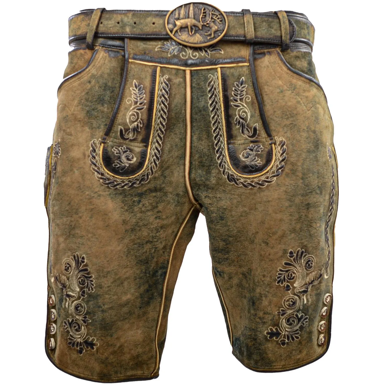 Herren Lederhose “Tommy”, Gespeckt