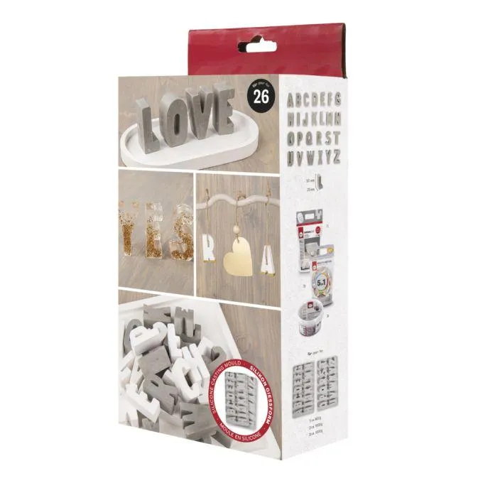 Silikon Gießform ABC