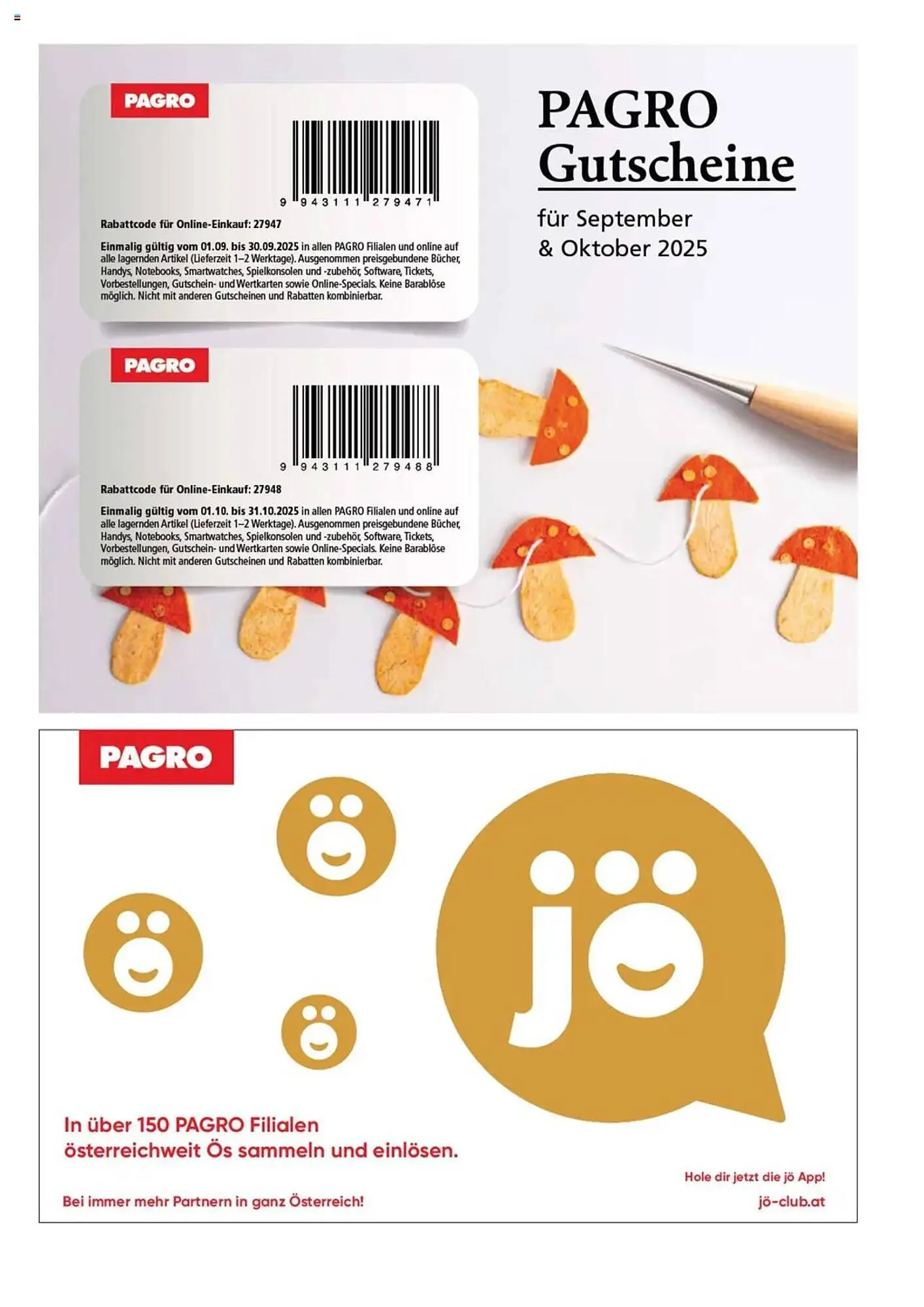 Pagro Diskont Flugblatt von 17. September bis 12. Dezember 2025 - Flugblätt seite  26