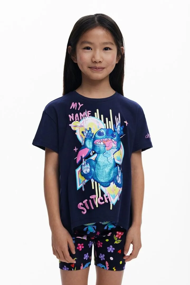 Stitch™-T-Shirt mit V-Ausschnitt