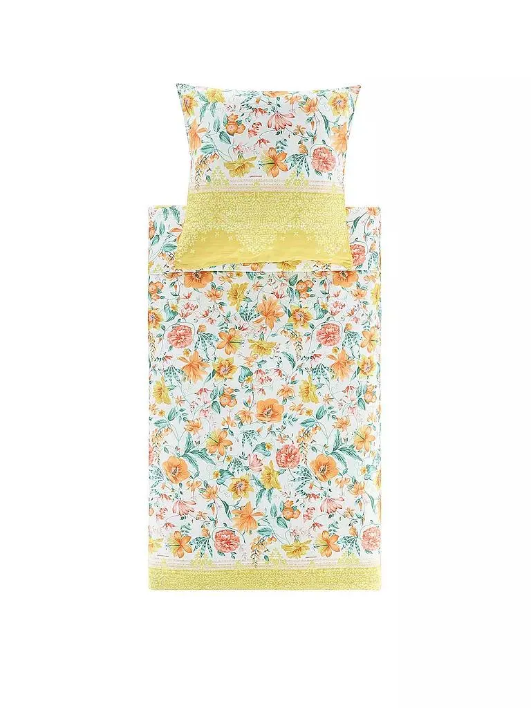 Satin Bettwäsche CASABLANCA 70x90cm/140x200cm Gelb