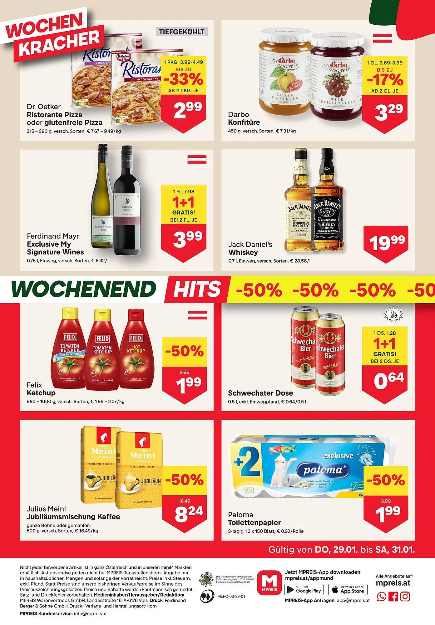 MPreis Flugblatt von 29. Jänner bis 4. Februar 2026 - Flugblätt seite  12