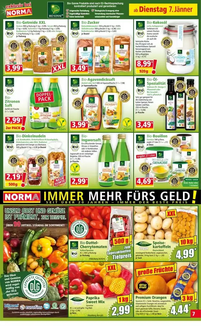 Exklusive Schnäppchen von 7. Jänner bis 11. Jänner 2025 - Flugblätt seite 7