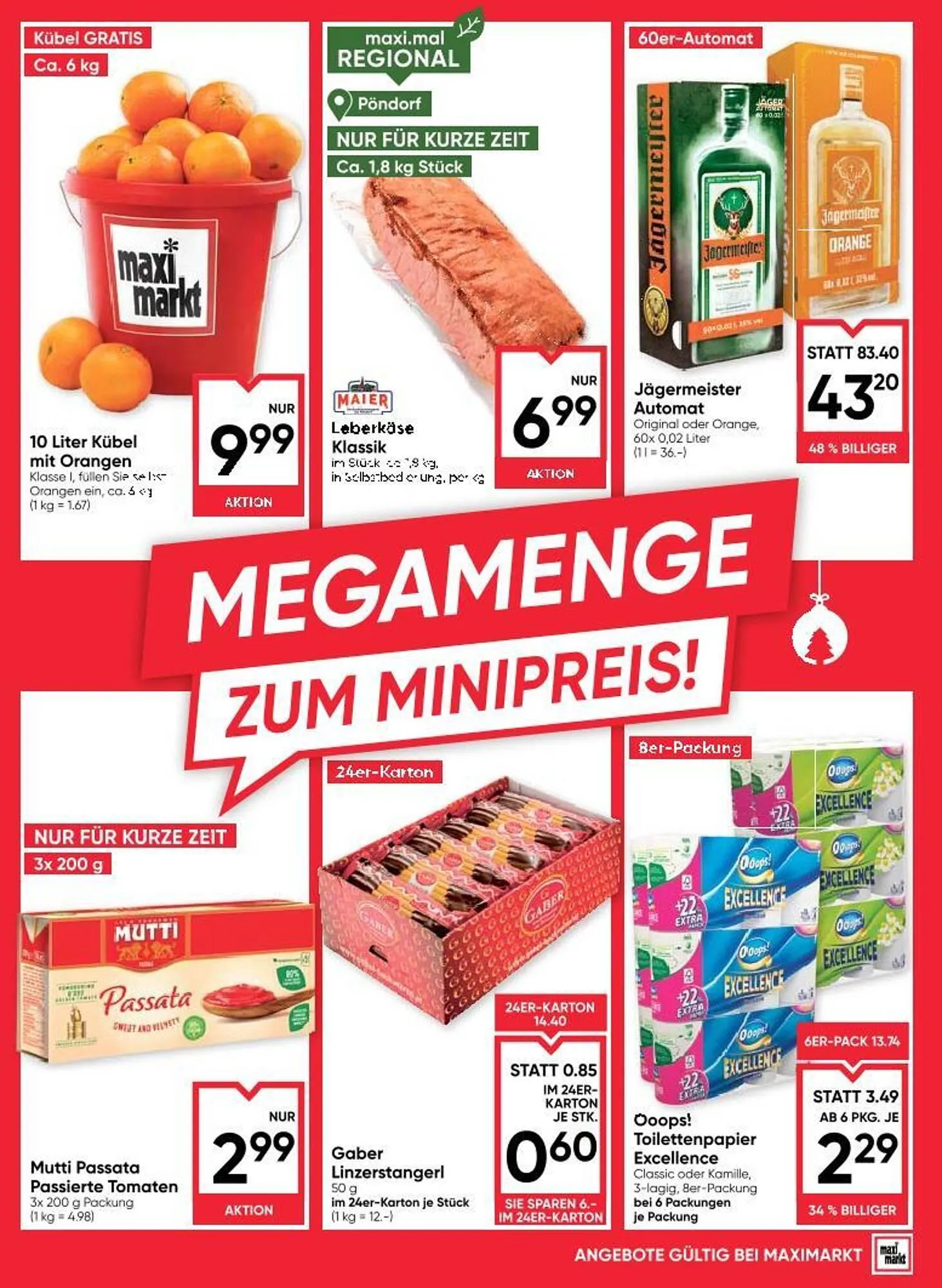 Maximarkt Flugblatt von 23. Dezember bis 31. Dezember 2025 - Flugblätt seite  15