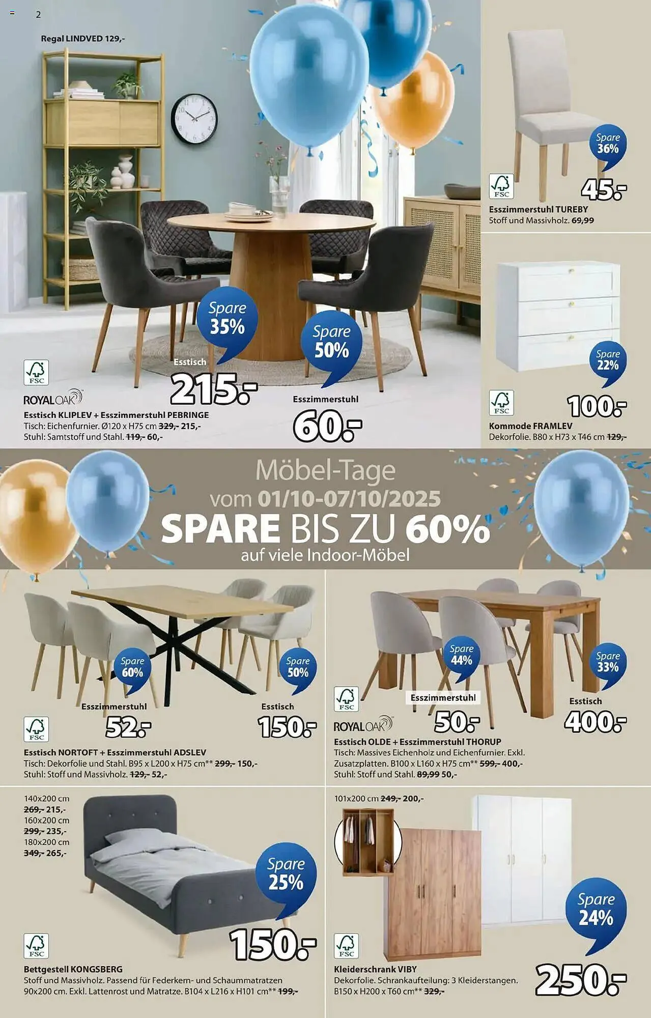 JYSK Flugblatt von 1. Oktober bis 26. Oktober 2025 - Flugblätt seite  2