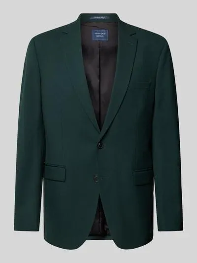 2-Knopf-Sakko mit Reverskragen in dunkelgruen