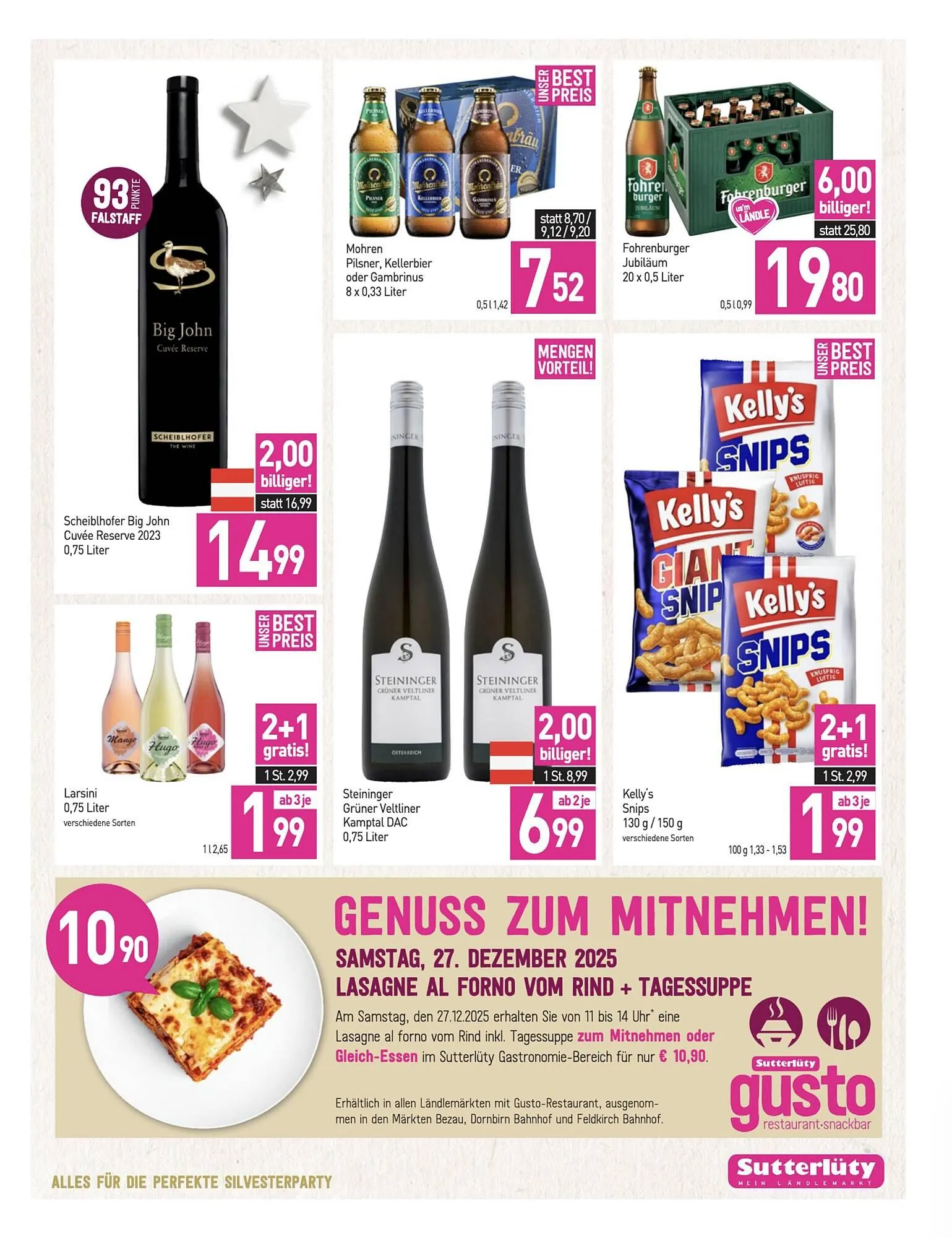Sutterlüty Flugblatt von 27. Dezember bis 31. Dezember 2025 - Flugblätt seite  21