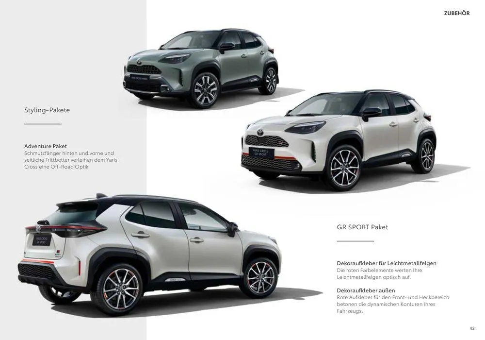 Toyota Yaris Cross von 19. Juli bis 19. Juli 2025 - Flugblätt seite 43