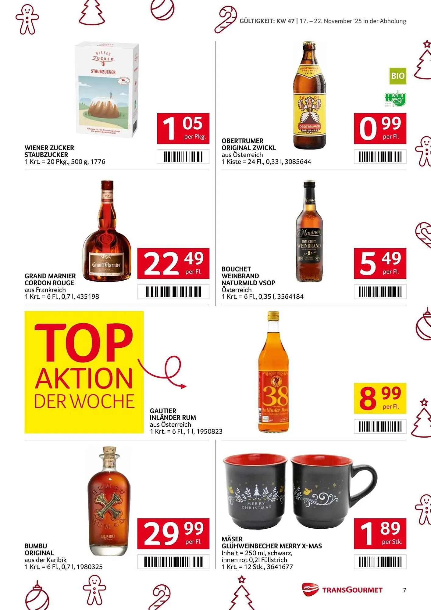 Transgourmet Flugblatt von 17. November bis 23. November 2025 - Flugblätt seite  7