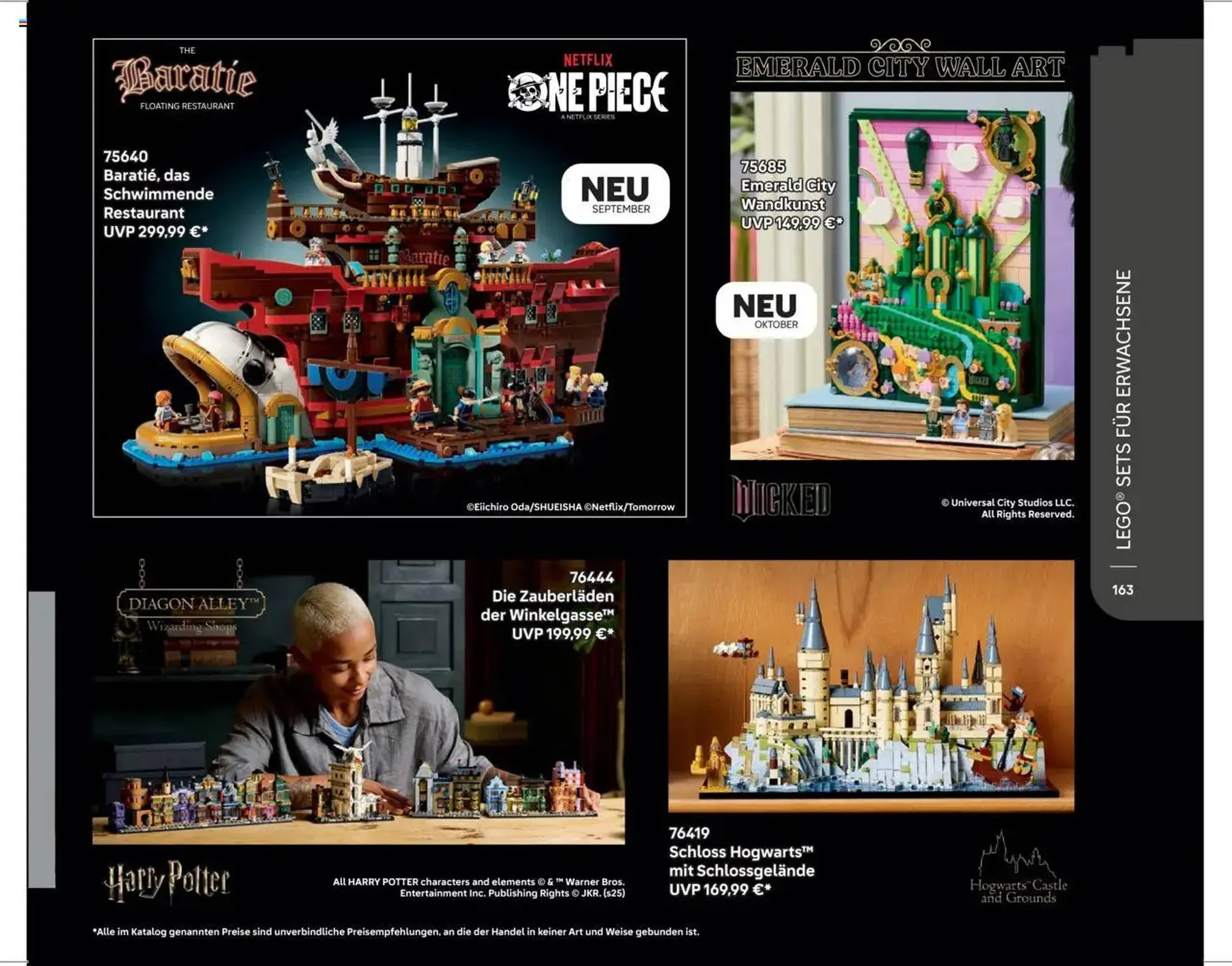 Lego Flugblatt von 1. September bis 31. Dezember 2025 - Flugblätt seite  163